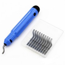 사용이 편리한 핸들형 모따기 디버링 공구 blue 이바리 제거 툴 날카로운면 테두리 손질