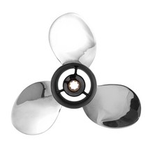 선외기엔진 모터 보트 보트 모터 스테인레스 스틸 프로펠러 9 1/4X11-J for Yamaha 9.9Hp 15Hp 선외기 엔진, 한개옵션0