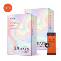 [제이준 공식판매처] 28 데이즈 마스크 세트 1+1 +증정)블랙물광슬리핑*2포, 1