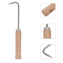 잡초제거 제초기 도구 리무버 루트 금속 수동 잡초 정원 후크 풀러 핸드 클로 단일 파기 헬드 장치 스틱 제거, 21.5X5.5CM+Black