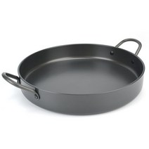 슈가범벅 국내제작 원형 손잡이 닭갈비판 철판볶음요리 떡볶이 곱창 철판구이 춘천 닭갈비 원형 양수팬, 45호