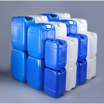 기름통 물통 플라스틱 말통 사각통 알코올 소독제보관, 단일사이즈, 30L 스태킹 버킷 블루