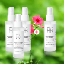 스위스 셀 / 줄기세포 배양 액 함유 수분 미백 탄력 휴대용 에센스 미스트, 120ml,4개