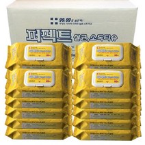 퍼펙트 살균 소독티슈 캡형 80매x20팩, 단품