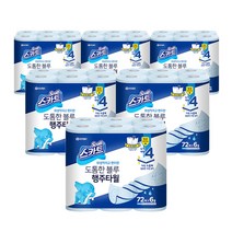 스카트 항균 도톰한 블루 행주타월 72매 6롤 X 6팩, 상세페이지 참조, 상세페이지 참조, 상세페이지 참조