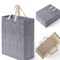 린넨 패턴 쇼핑백 10P세트(26X32CM) 관공서쇼핑백 포장용종이가방 쇼핑가방