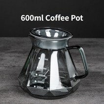 더치커피 메이커 콜드브루 드립스테이션 커피 흑요석 다이아몬드 핸드 브루드 공유 포트 필터 컵 클라우드 세트, 없음, 600ml Coffee pot