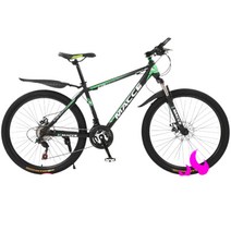 입문용 자전거 mtb 29인치 30인치 광폭 엠티비 바퀴큰 산악용, 21단 + 24인치cm, J.케이-스포크 휠-블랙 그린