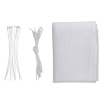 추락방지 난간 계단 그물 안전 보호망, 3개, 화이트