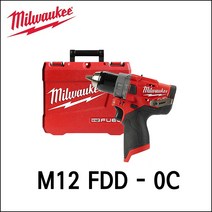 [밀워키] M12 FDD-0C 충전 전동드릴 드라이버 베어툴 12V FUEL 케이스포함