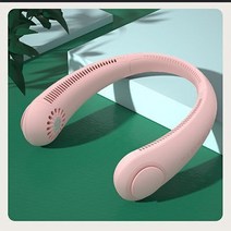 무시동 에어컨 미니 USB 충전식 휴대용 걸이식 목 빠른 공기 냉각 블레이드리스 모바일 야외 쿨러 3000, 03 pink