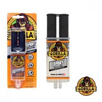 고릴라 다용도 주사기 에폭시 글루 접착제 투명 25ml 풀 접착 접착제 본드 순간본드 강력접착제 강력접착, 상세페이지 참조