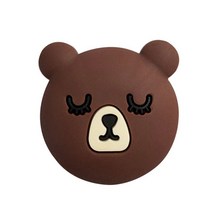 부드러운 실리콘 도어 스토퍼 방지 벽 보호기 귀여운 동물 부서, 곰