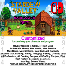 Stardew Valley - Nintendo Switch용 데이터 저장 포함된 게임 없음