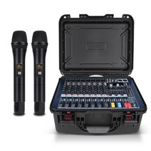 파워드 앰프 믹서 무선마이크 블루투스 1800W 오디오, FA-800(1800Wx2) + 마이크2개