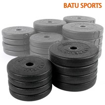 조립식 PVC 바벨 원판 1kg 1 5kg 2kg 2.5kg 3kg 5kg 7.5kg 10kg 경량 원판 25mm 아령 덤벨 역기봉 바벨바, 7.5KG - 2개 (15Kg)