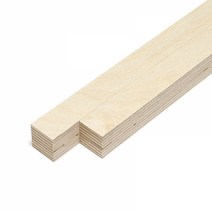 아이베란다 자작나무합판 24x24mm 원목각재 각목 목재 나무쫄대 몰딩, 600mm