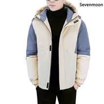 Sevenmoon 남성 오리털 패딩 점퍼 털깃 아빠 옷