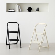 한샘 세이프 접이식 사다리 2단, 블랙