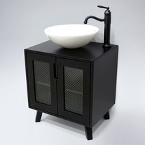 도로시2 원목 하부장세면대(블랙)욕실수납장 욕실장 욕실하부장, 선택안함, 선택안함