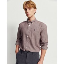 21FW [populet]브라운 버튼다운 면 긴팔캐주얼셔츠 WHSH1D402W2