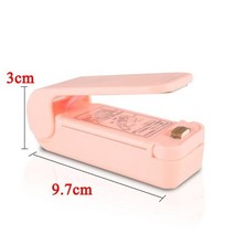 비닐 실링기 접착기 밀봉기 미니 열 가방 씰링 기계 패키지 실러 가방 열 플라스틱 식품 가방 폐쇄 휴대용 실러 포장 주방 액세서리, 분홍색