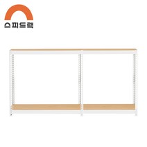 맞춤선반 대형선반 앵글 2500 x 600 x 900 2단, A형 1500+1000, 화이트