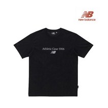 뉴발란스 남성 레터로고 반팔티 블랙 NBNEC21033