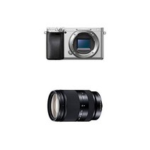 소니 카메라 SONY ilce-6400 미러리스 일안 바디 실버 ilce-6400 s + sel18200le