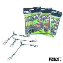 백경 쭈갑이 도래 BK-3070 갑오징어 쭈꾸미 채비 소품 용품 바다 낚시, L(4개입)