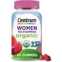 센트룸 우먼 오가닉 멀티비타민 구미 90정 이뮨 서포트 메타볼리즘 헤어 스킨 앤 네일 비타민, 90정 1개입