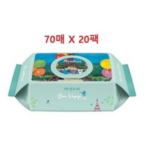 페넬로페 아기물티슈 본보야지 에펠 캡형 70매X20팩, 단품