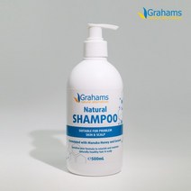 (그라함스) 내추럴 샴푸 500ml 건조 민감성 두피 99%내추럴.그라함스 내추럴