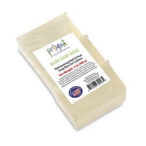 Primal Elements 프라이멀 엘리먼츠알로에 비누 베이스 - 보습 멜트 앤 푸어 글리세린 비누 베이스 공예 및 비누 만들기용 비건 크루얼티프리 쉬운 절단 - 0.9k, Aloe Vera (Unscented)_5 Pound