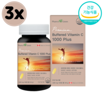 버퍼드 중성 비타민C 알칼리성칼슘 1000 비타민D 아연 플러스 1600mg 90정 3개