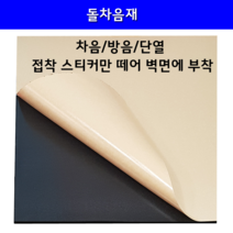 돌차음재 차음판 (고무+돌가루) 롱사이즈1mx1m 셀프방음, 블랙