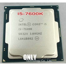 CPU 컴퓨터씨피유오리지널 인텔 코어 프로세서 i5-7600K 쿼드 3.80GHz 6MB 캐시 i5 LGA1151 CPU, 한개옵션0