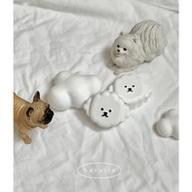 비숑 강아지 석고방향제 비숑차량용방향제, 라튤립, 1개