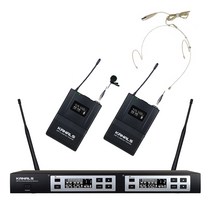 카날스 보컬 공연용 무선마이크 BK902N 2채널 900MHz, 해드셋마이크+핀마이크