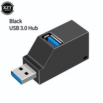 멀티허브 usb 맥북 3.0 도킹 허브 신제품 USB 3.0 허브 어댑터 익스텐더 미니 스플리터 박스 3 포트 PC 노, 02 2.0 Black