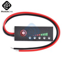 12V 24V 36V 48V 배터리 잔량 표시기 18650 Lipo 리튬 용량 테스터 미터 1S 2S 3S 4S 5S 6S 모듈 전자 전, 1S 4.2V