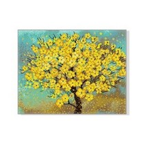 BOO372839 *디아코니아* DIY 보석십자수 정물 행운의노란꽃나무 40X50, 단품