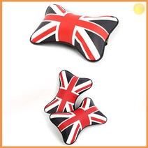 차량용 유니언 잭 목 쿠션 추천 차량 기내 용 목 베개 경추 필로우 배개 쿠션 커버 실내 에어 숙면 편안 안락 한 리빙 가성비 다용도 실용, 단품