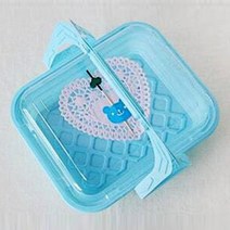 사각 일회용 소풍 도시락 용기 과일 간식 디저트 파랑, 본상품선택, 본상품선택