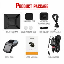 2021 자동차 dvr 대시 캠 4k 대시 카메라 비디오 등록기 dashcam 3.6quot HD 사이클 녹화 야간 투시경 대시 카메라 비디오 레코더, 검은 색, 없음
