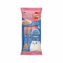 스마트하트 캣 크리미 츄르 4p-산양유닭고기, 단품
