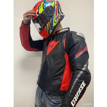 데니스 오토바이 타기 수트 혹 소가죽 경주 남자 무거운 오토바이 여성의 사계절 따뜻한 방수 안티 가을 가죽 의류 DAINESE, 48, D1험프 블랙 레드 면 라이너