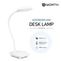 [디월스] 전파인증 아이스크림 LED 데스크 램프 TD7501B 스탠드, TD7501B 핑크