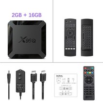 X96Q 안드로이드 100 TV 박스 올위너 H313 쿼드 코어 4K 60fps H265 2G 와이파이 구글 플레이어 스토어 유튜브 X96Q2 셋톱 박스 2GB 16GB, 42.Au 플러그  2G 16G MX3 PRO