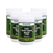 뉴질랜드 초록입홍합 엔조 그린머슬 17000mg 180캡슐 X 5통